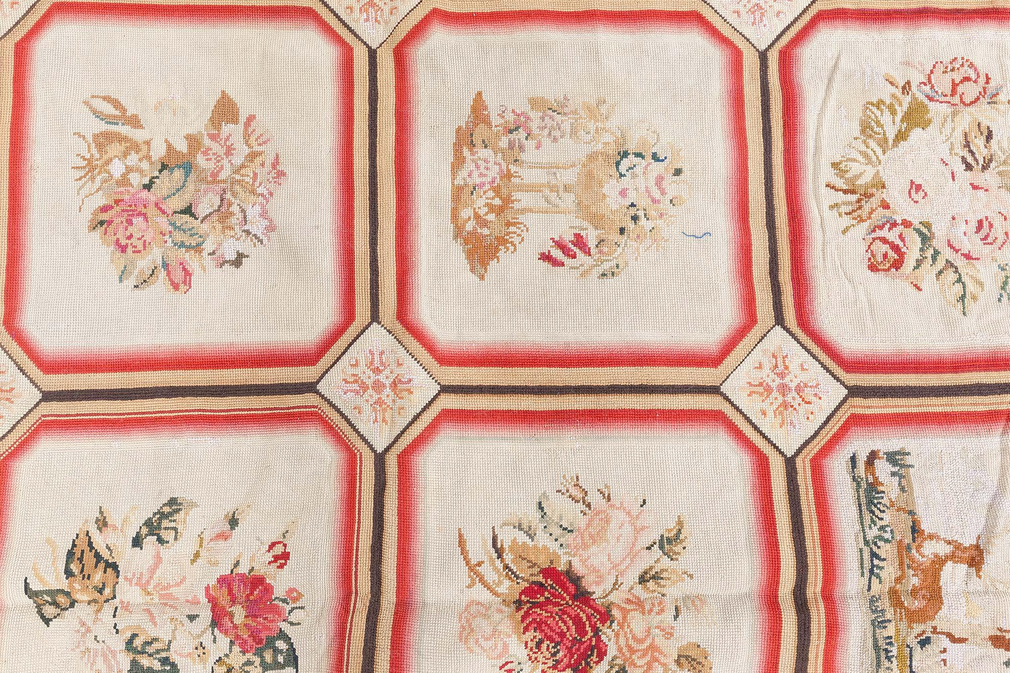 Doris Leslie Blau 1900s English Needlework Rug For Sale 3