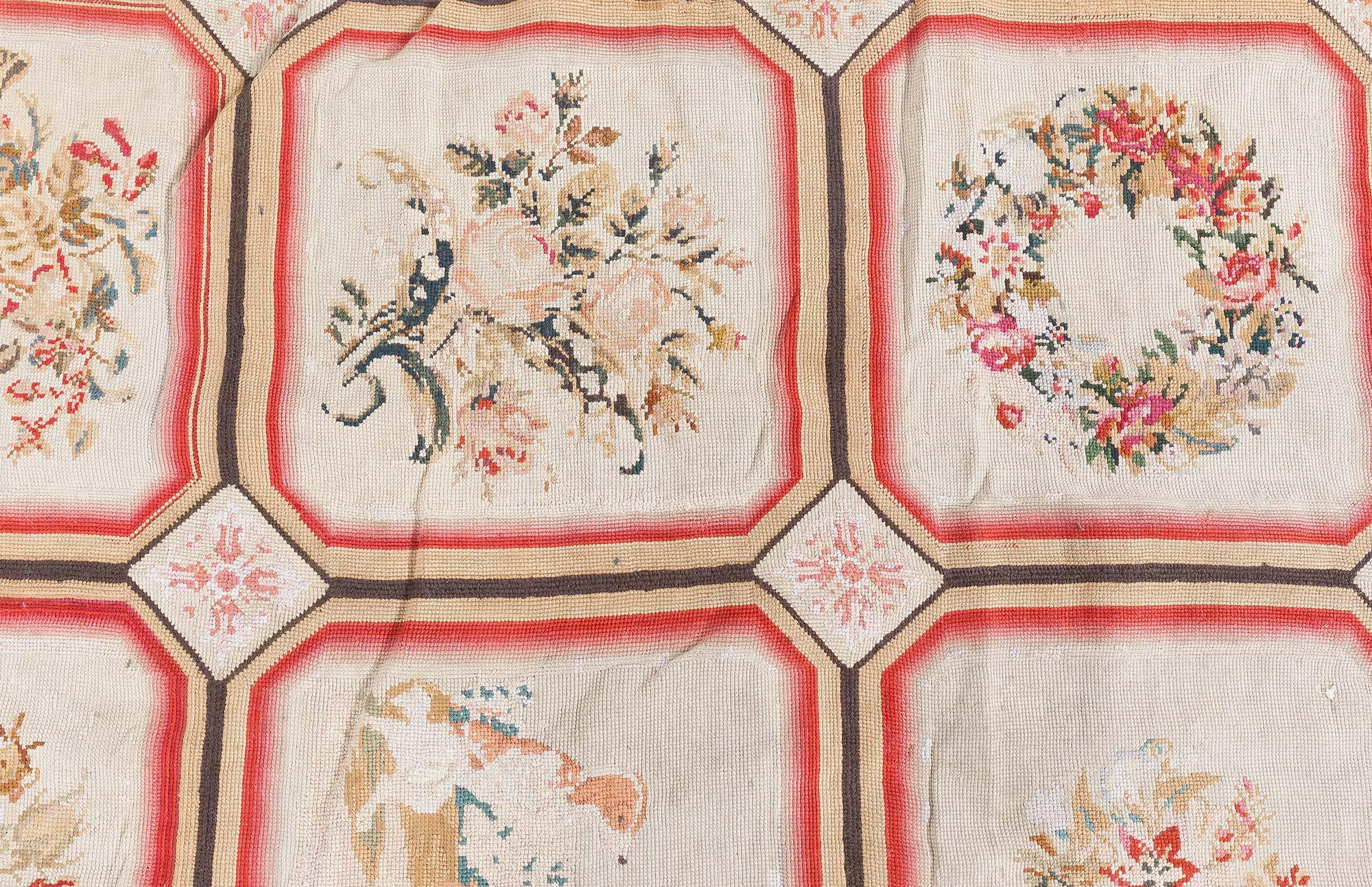 Doris Leslie Blau 1900s English Needlework Rug For Sale 4