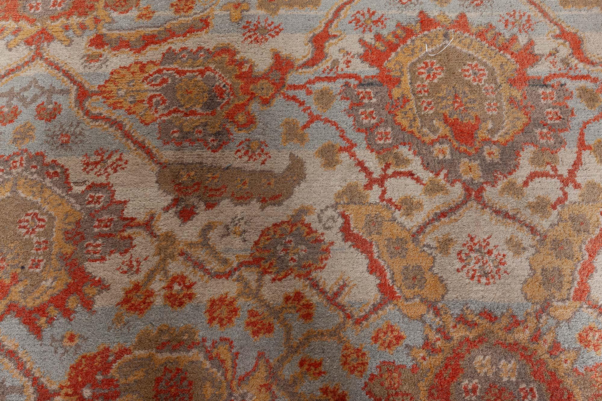 Hand-Knotted Doris Leslie Blau 1900s English Wilton Rug For Sale