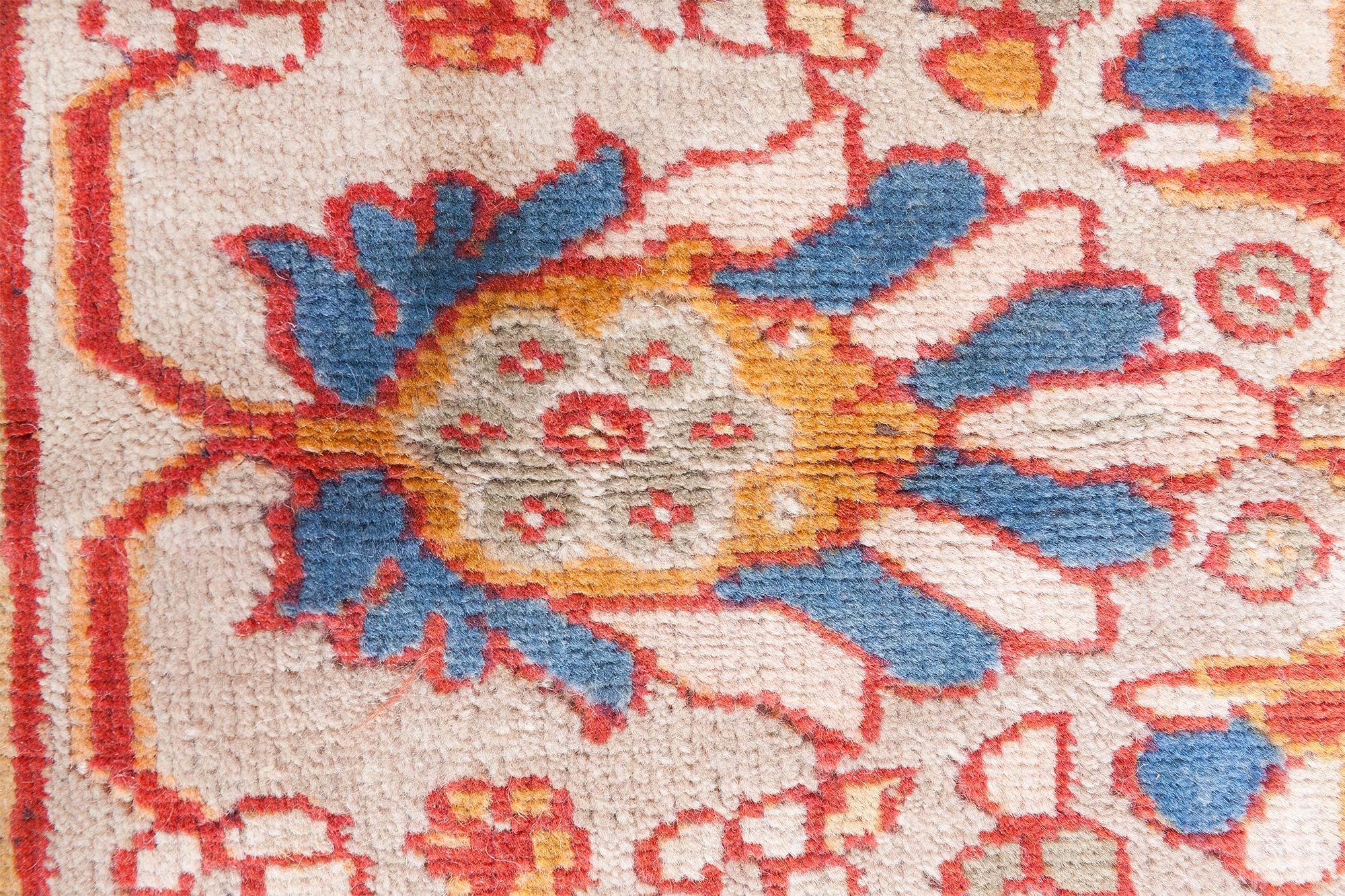 Authentische 1900er große persische Sultanabad rote handgefertigte Wollteppich (Größe angepasst)
Größe: 17'6