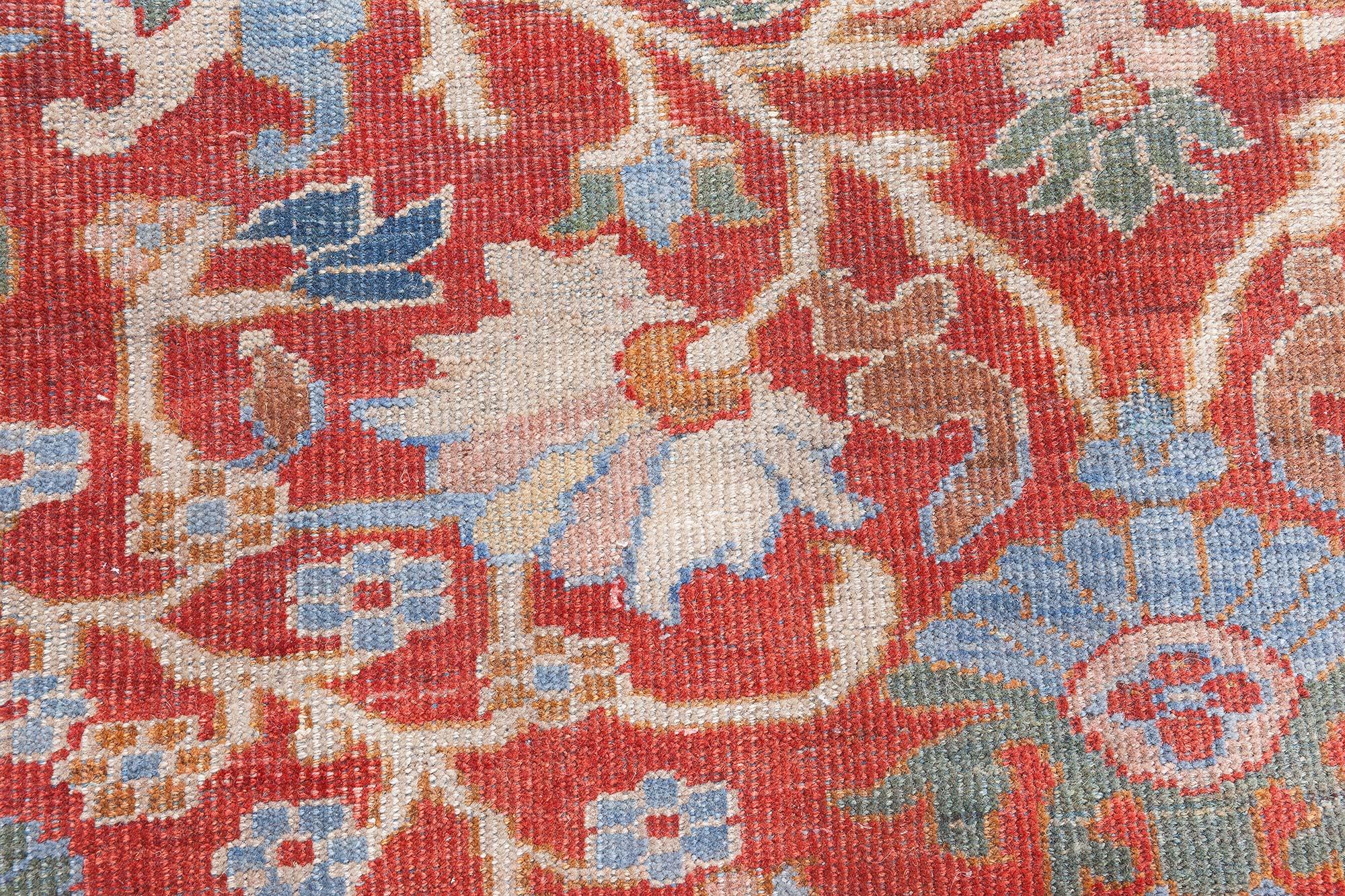 Doris Leslie Blau 1900er Jahre Großer persischer Sultanabad-Wollteppich (Handgeknüpft) im Angebot
