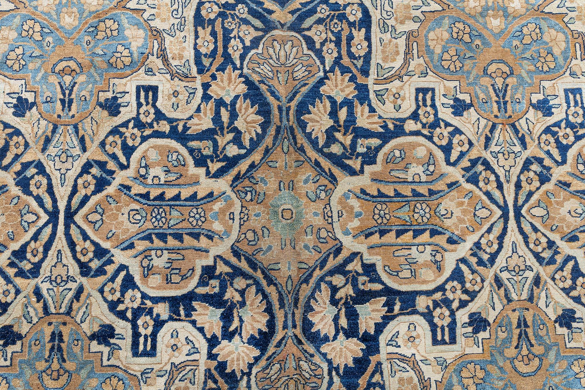 Tapis persan Kirman botanique fait à la main Doris Leslie Blau des années 1900 en vente 1