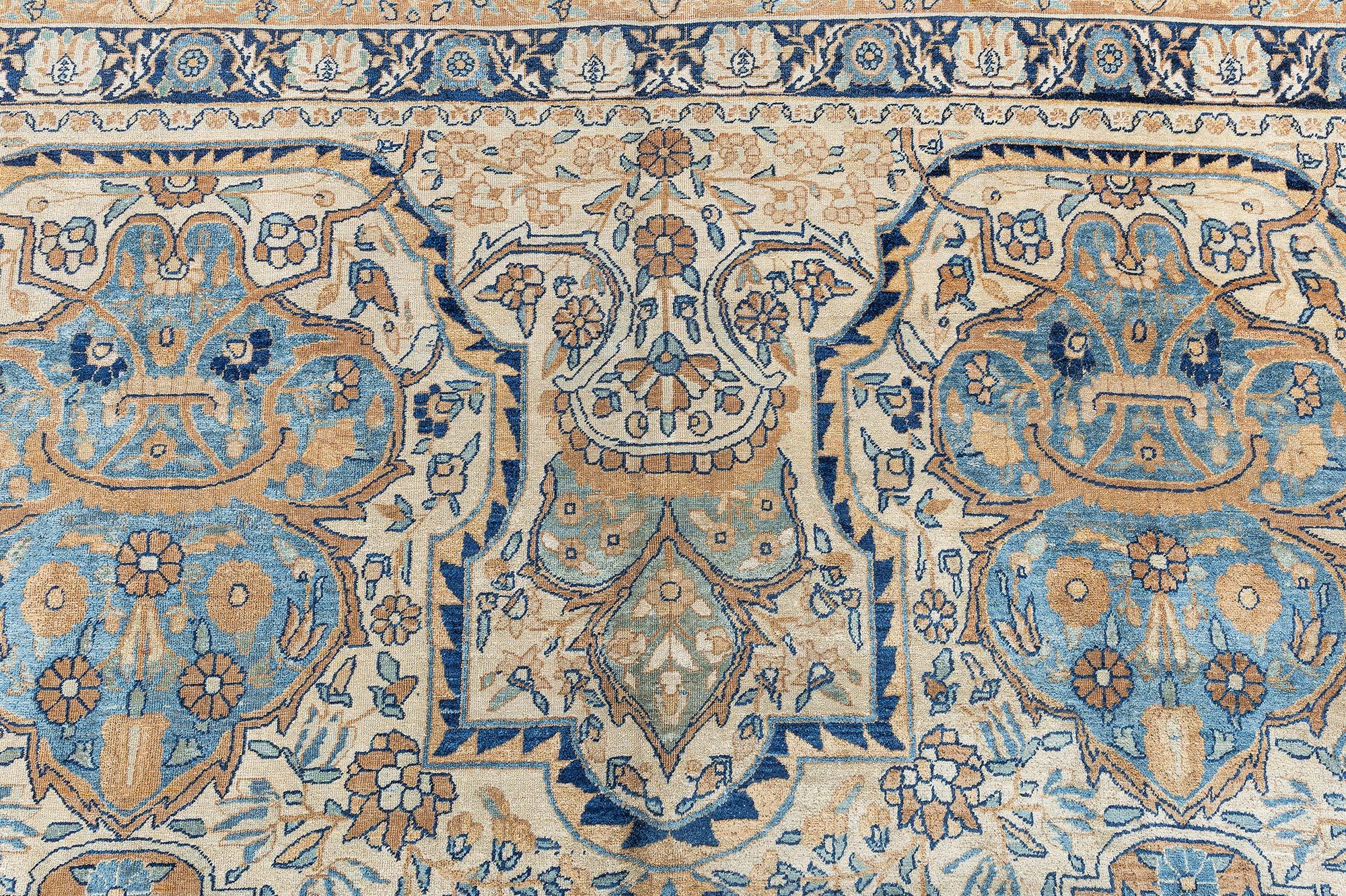 Tapis persan Kirman botanique fait à la main Doris Leslie Blau des années 1900 en vente 2