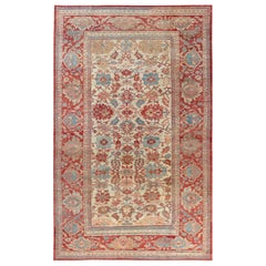 Doris Leslie Blau 1900s Alfombra Persa Sultanabad Tamaño Ajustado
