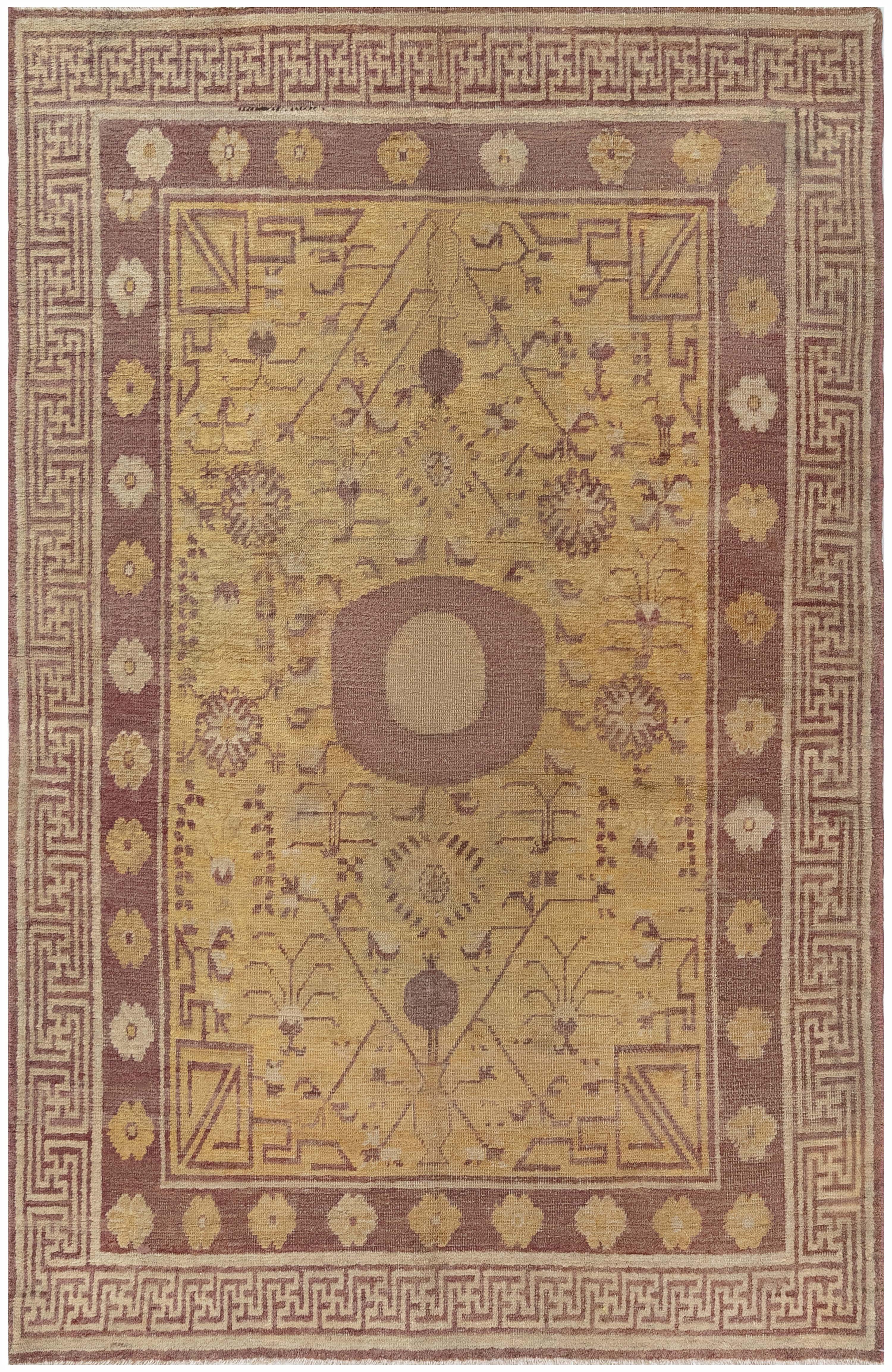 Doris Leslie Blau 1900 Samarkand Khotan Tapis de laine fait main