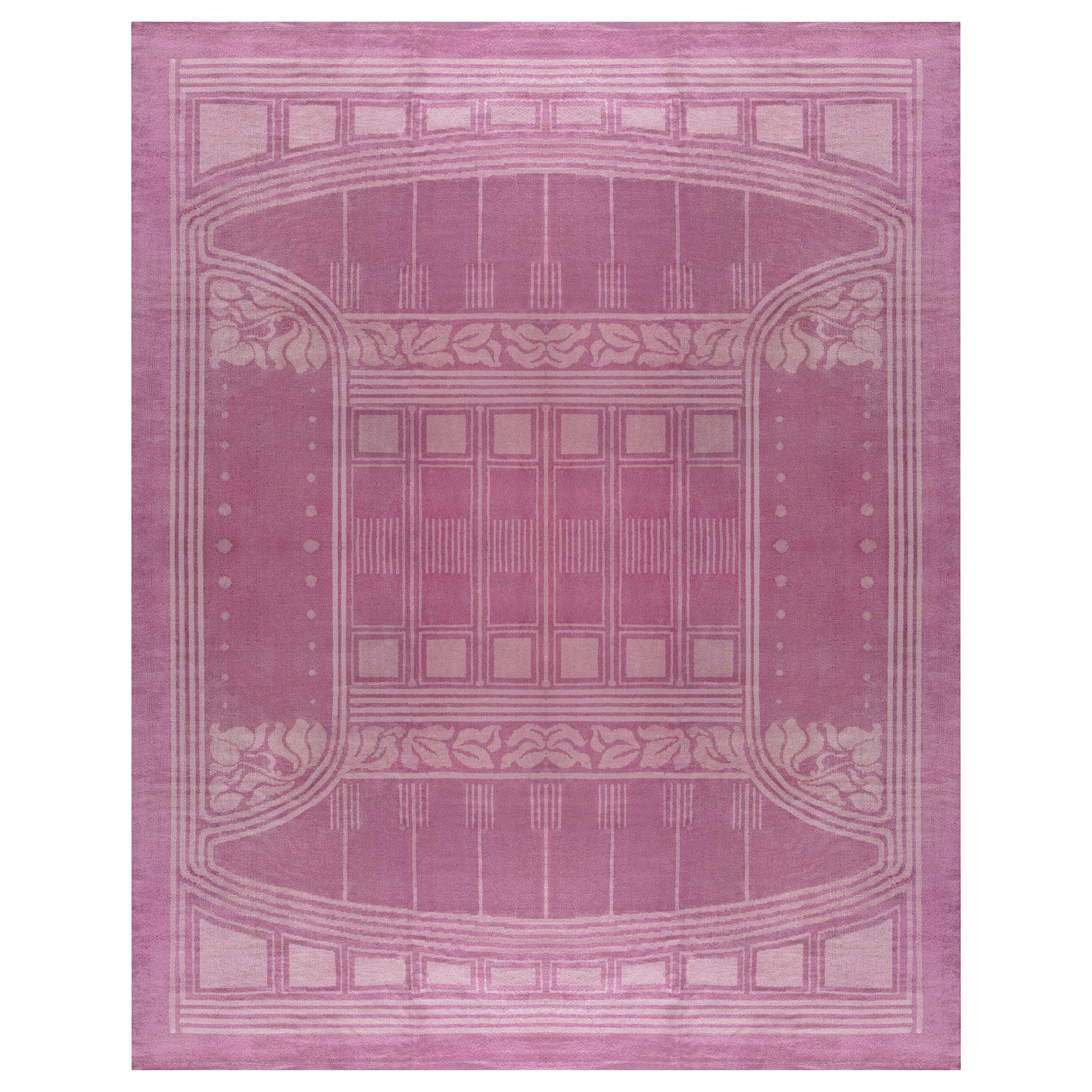 Tappeto secessionista viennese del 1900 Doris Leslie Blau di Julius Orendi