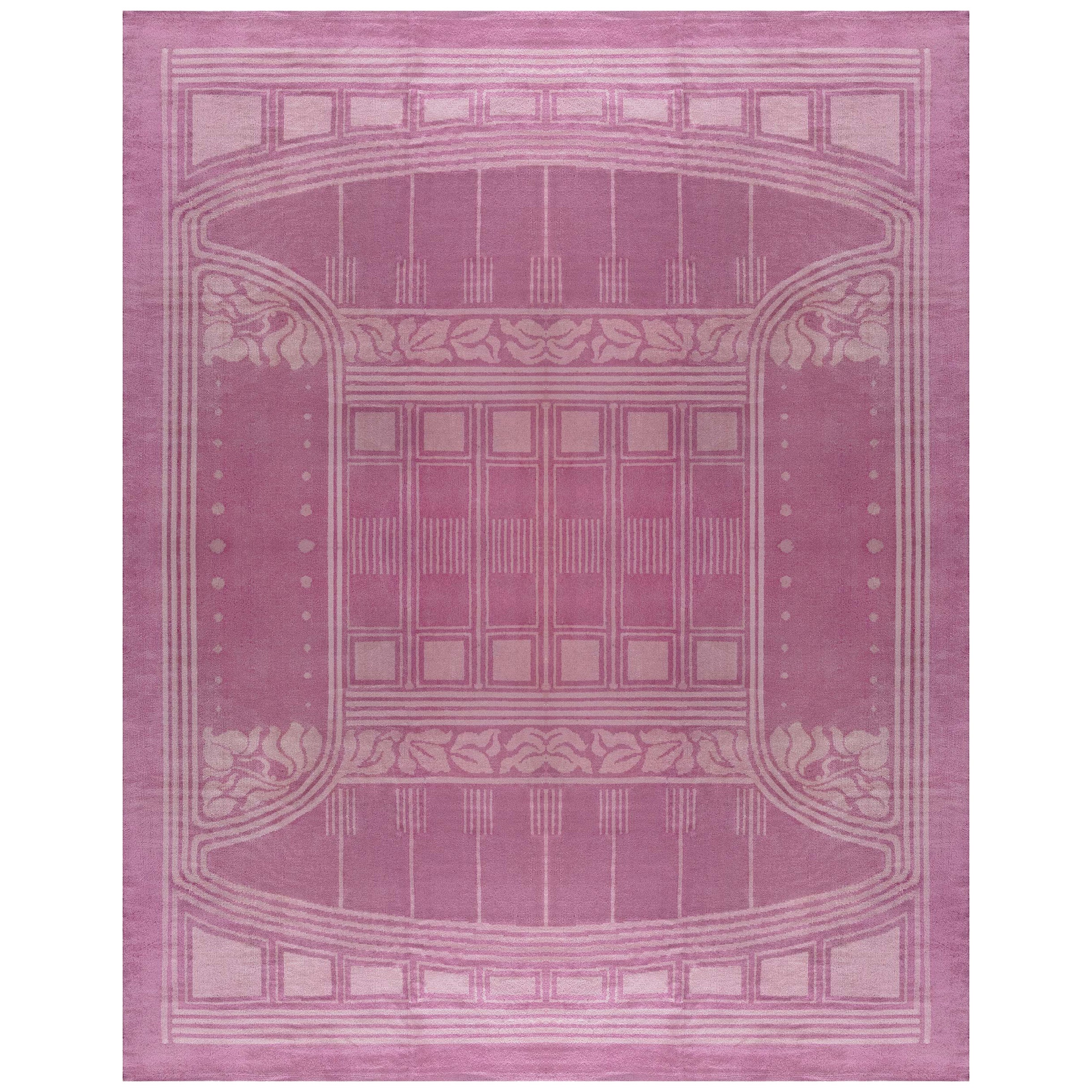 Doris Leslie Blau 1900s Viennese Secessionist Rug by Julius Orendi For Sale