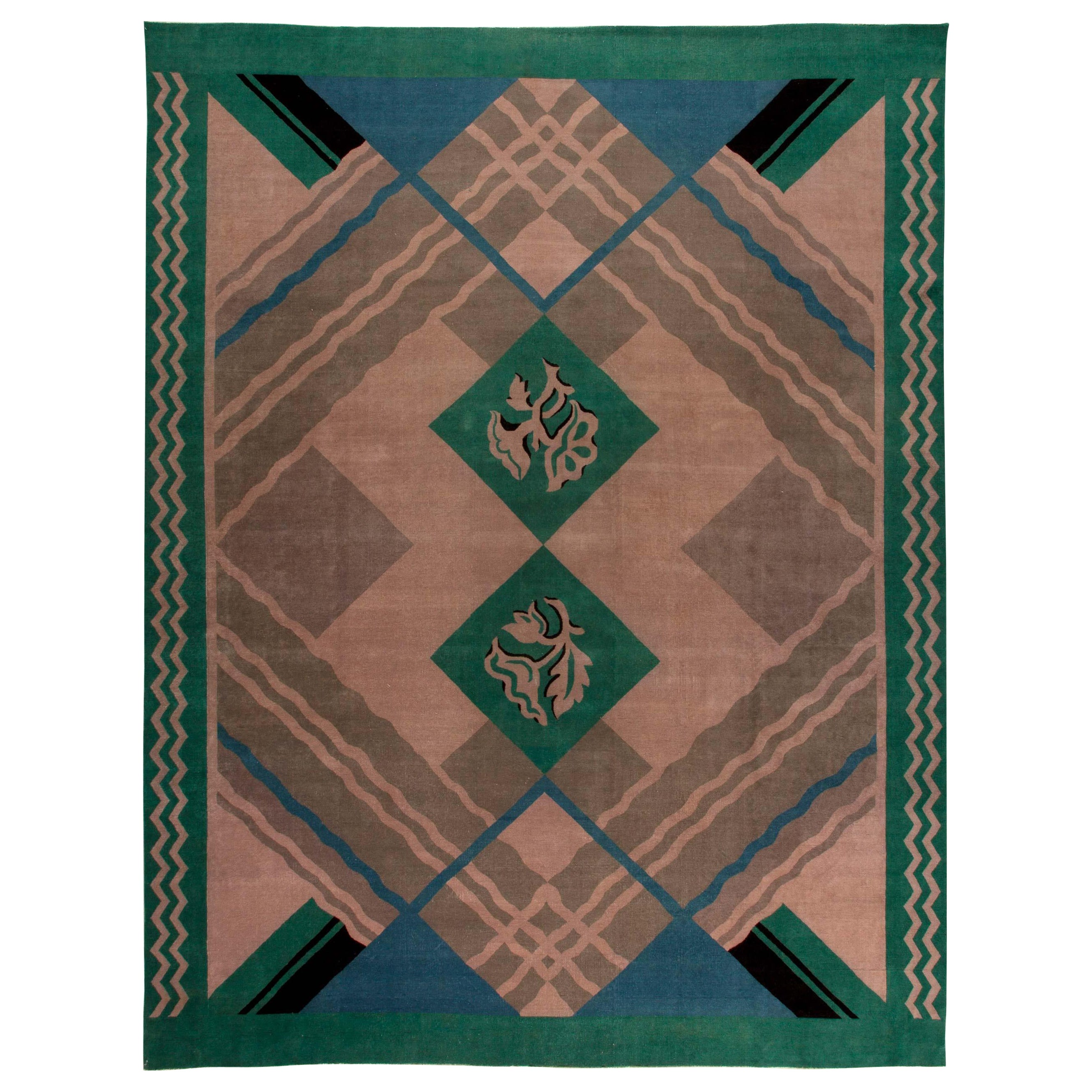 Doris Leslie Blau Tapis chinois Art Déco des années 1920 en vente