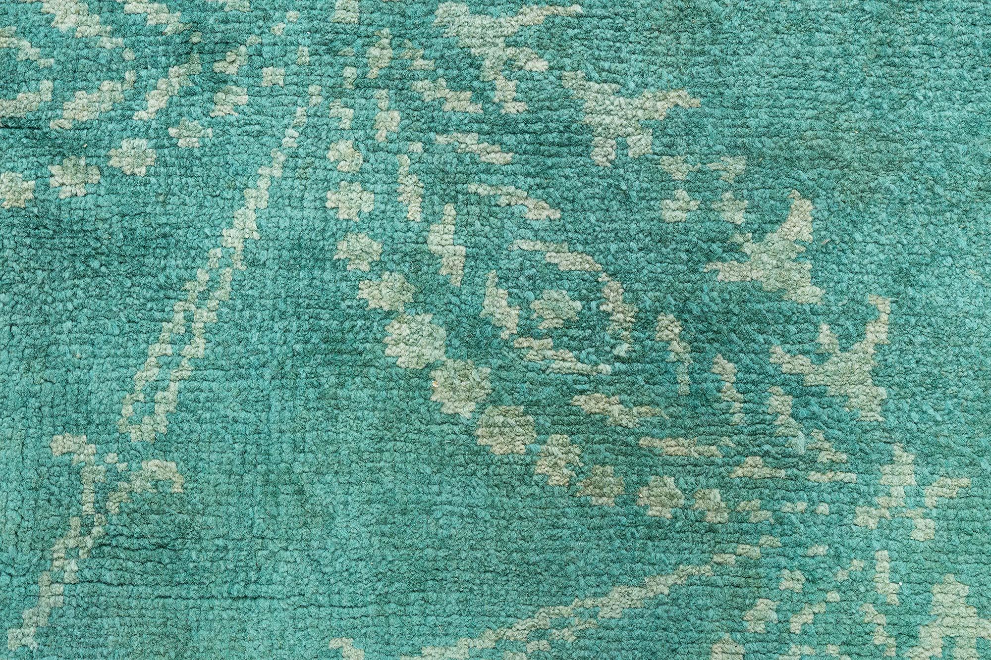 Arts and Crafts Doris Leslie Blau 1940s Vintage European Rug with Neoclassical Motifs For Sale