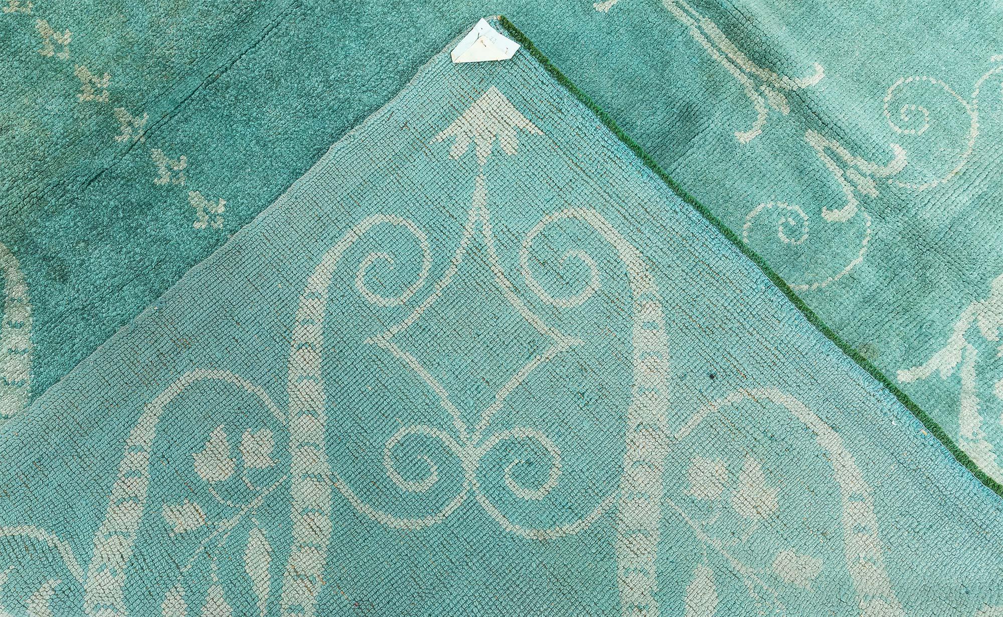 Doris Leslie Blau 1940s Vintage European Rug with Neoclassical Motifs For Sale 2