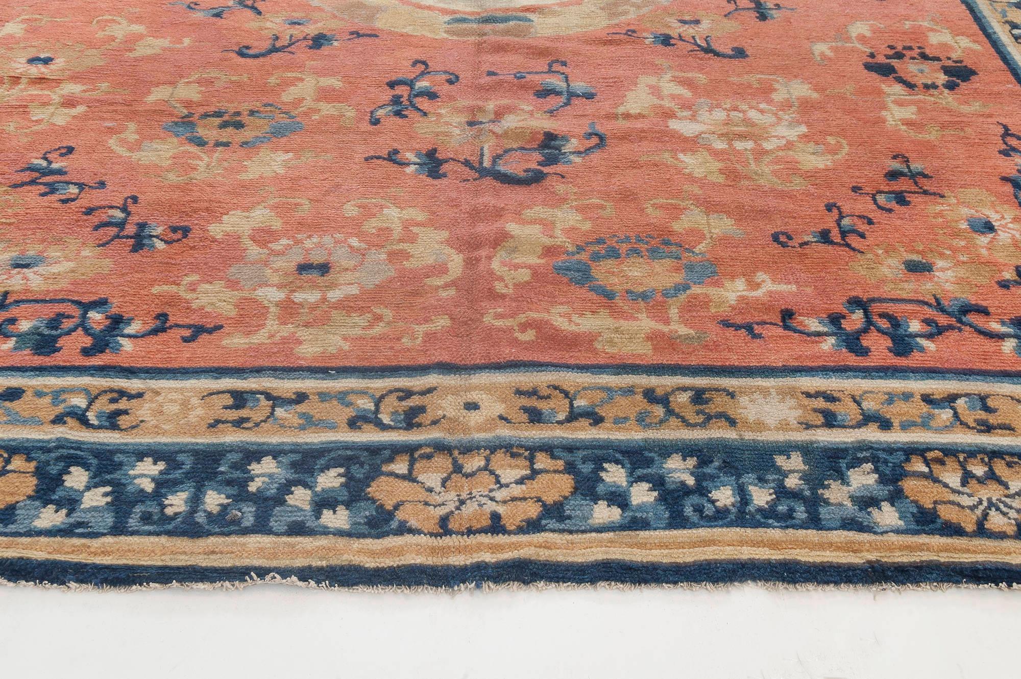 Chinois Doris Leslie Blau Tapis chinois en laine fait à la main au 19e siècle en vente