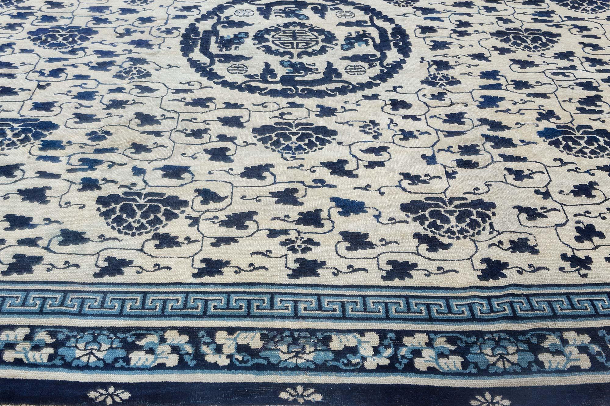 Tapis chinois du 19ème siècle Doris Leslie Blau Bon état - En vente à New York, NY