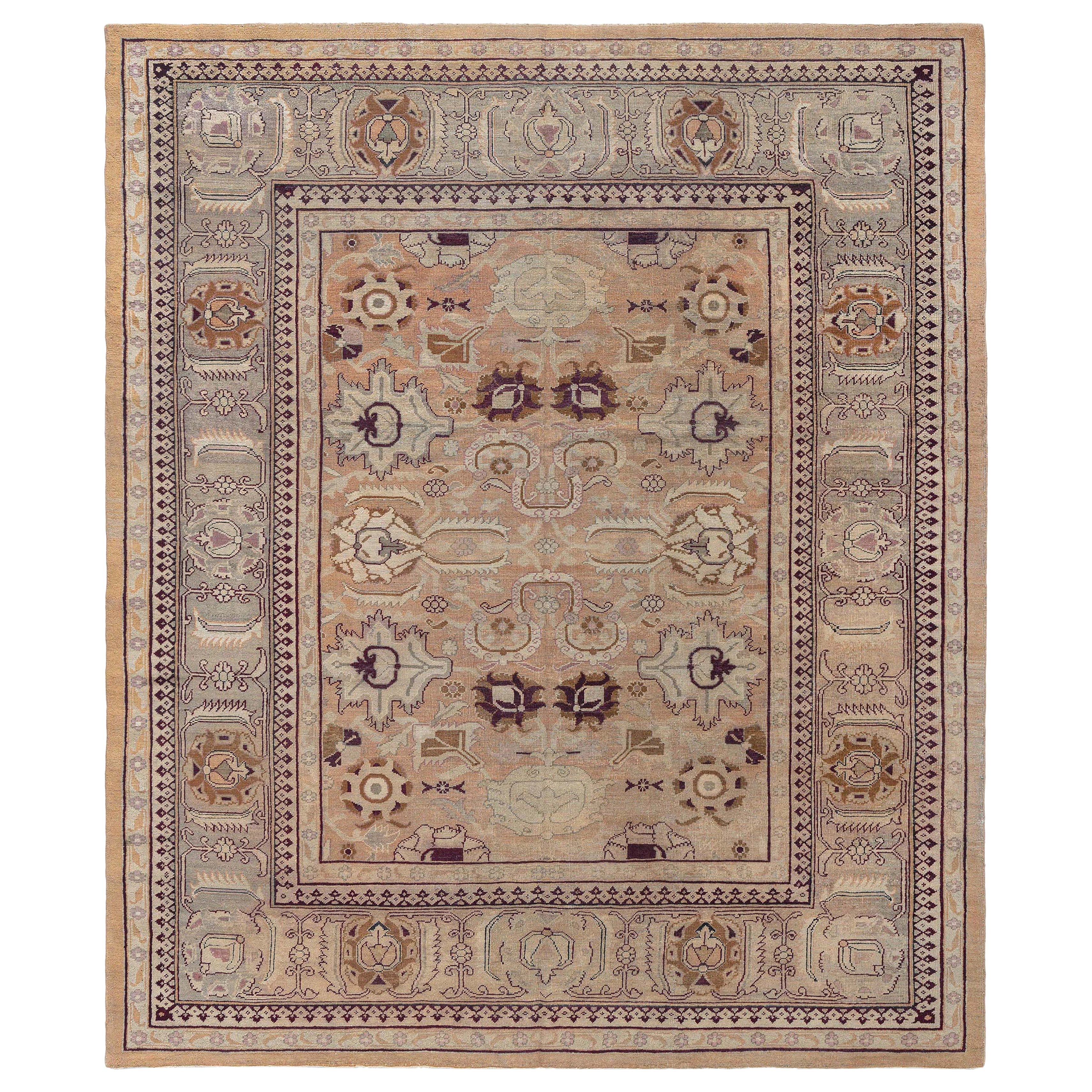 Tapis d'Amritsar indien du 19ème siècle fait à la main Doris Leslie Blau