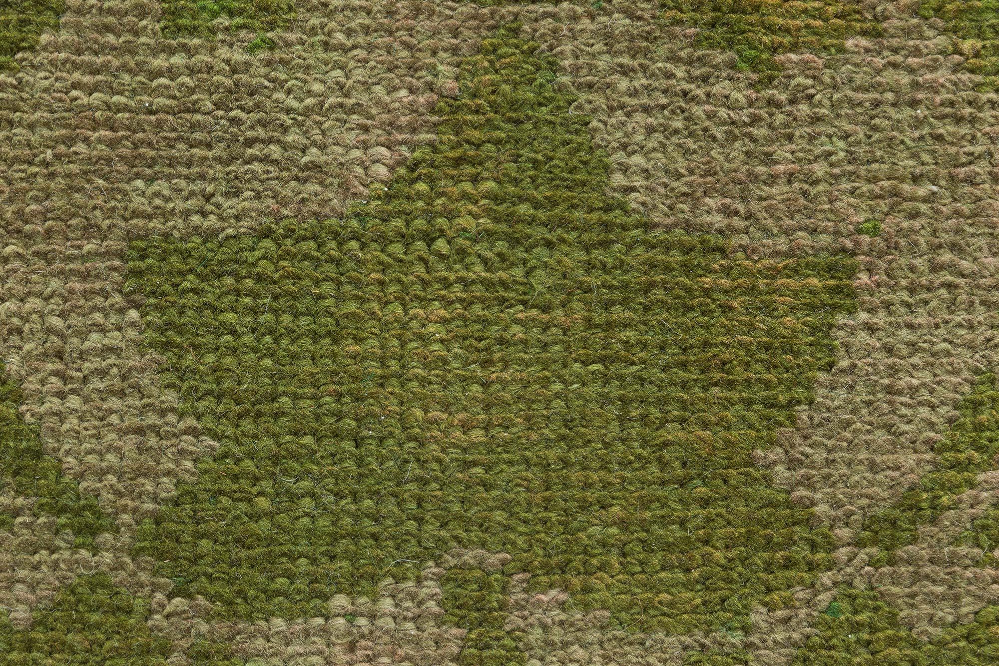 Doris Leslie Blau 19th Century Irish Donegal Green Handmade Wool Rug For Sale 2