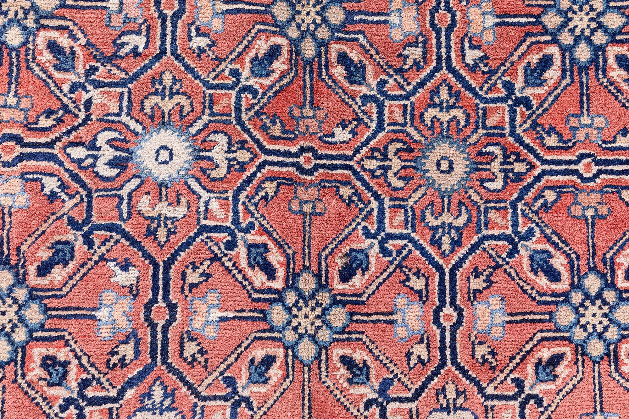 Doris Leslie Blauer Khotan Samarkand-Wollteppich aus dem 19. Jahrhundert (Handgeknüpft) im Angebot