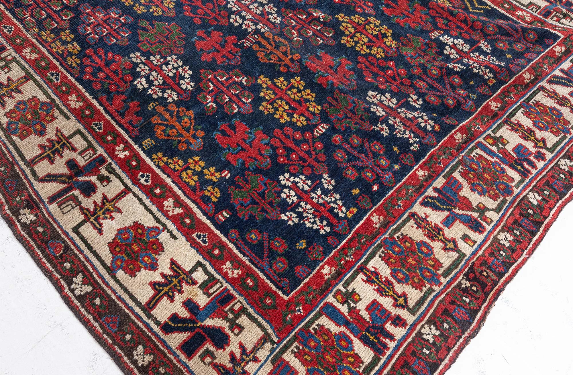 Doris Leslie Blau 19th Century North West Persian Botanic Handwoven Wool Rug For Sale 2