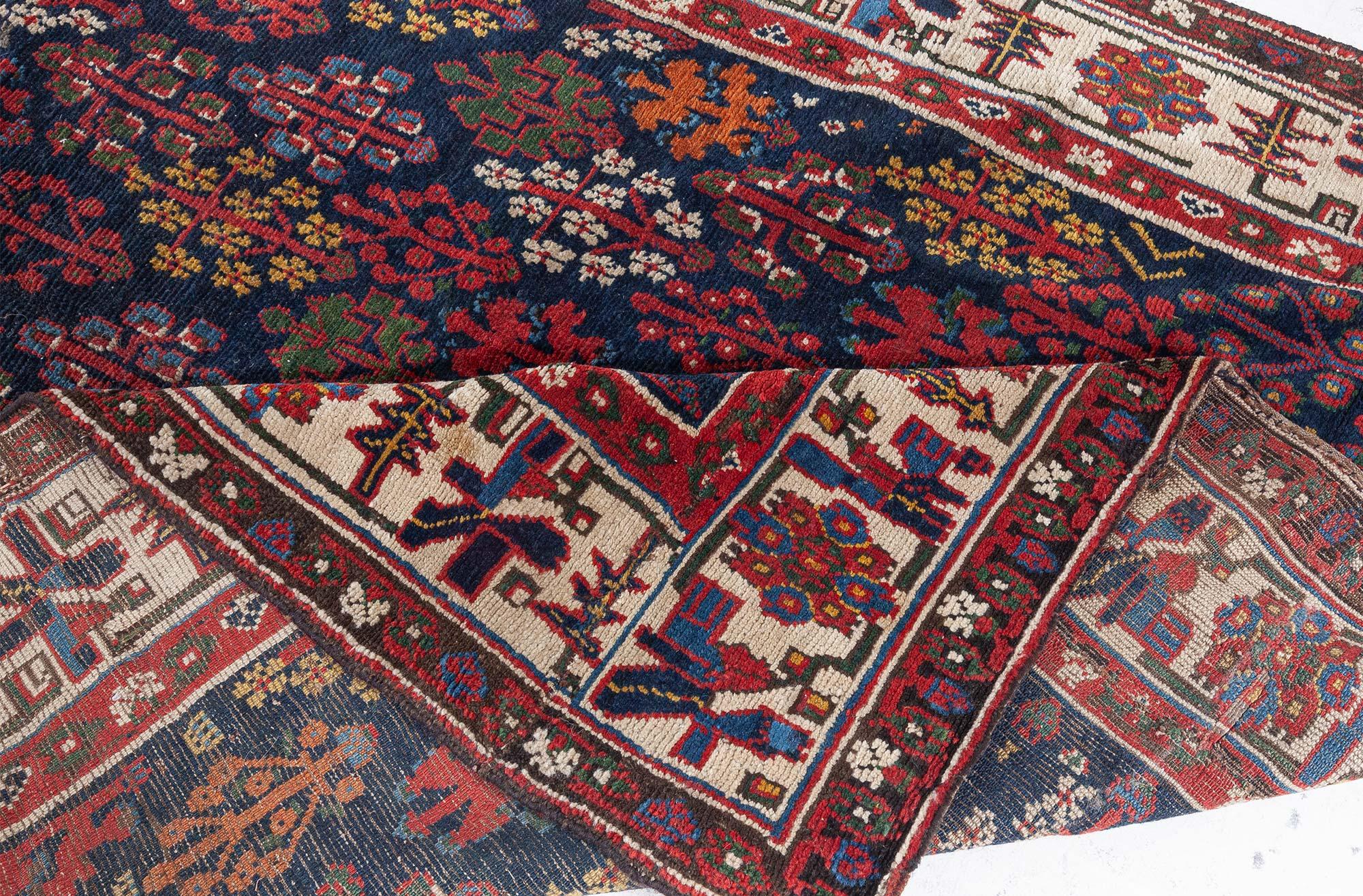 Doris Leslie Blau 19th Century North West Persian Botanic Handwoven Wool Rug For Sale 3