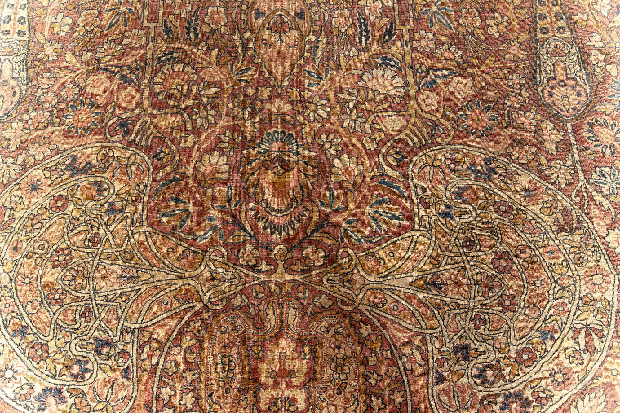 Perse Tapis Kirman persan surdimensionné Doris Leslie Blau 19ème siècle fait à la main en vente