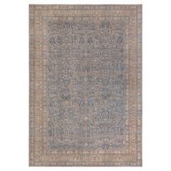Doris Leslie Blau Alfombra persa de lana hecha a mano Khorassan del siglo XIX