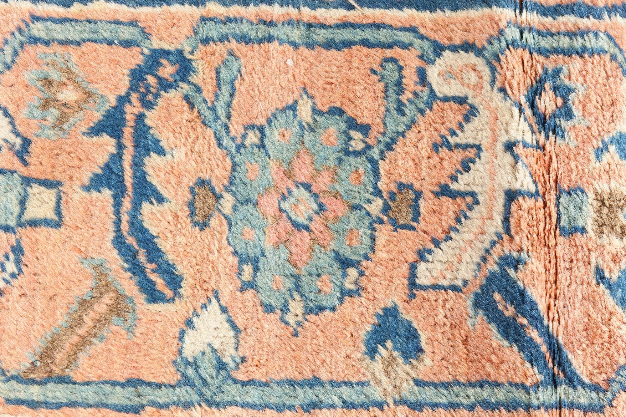 Doris Leslie Blauer persischer Sultanabad-Wollteppich aus dem 19. Jahrhundert, handgefertigt (Wolle) im Angebot