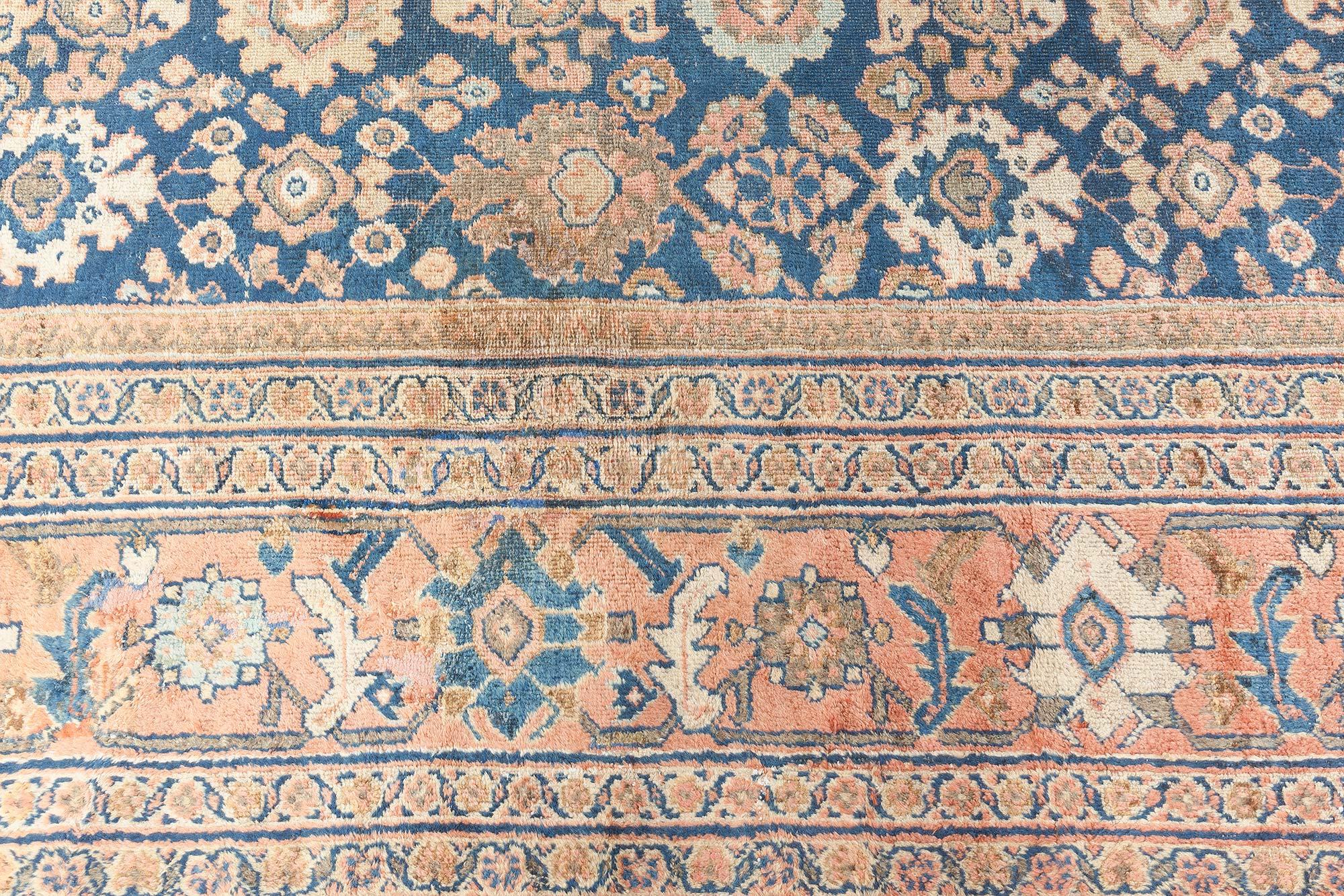 Laine Tapis persan Sultanabad en laine fait à la main Doris Leslie Blau 19ème siècle en vente