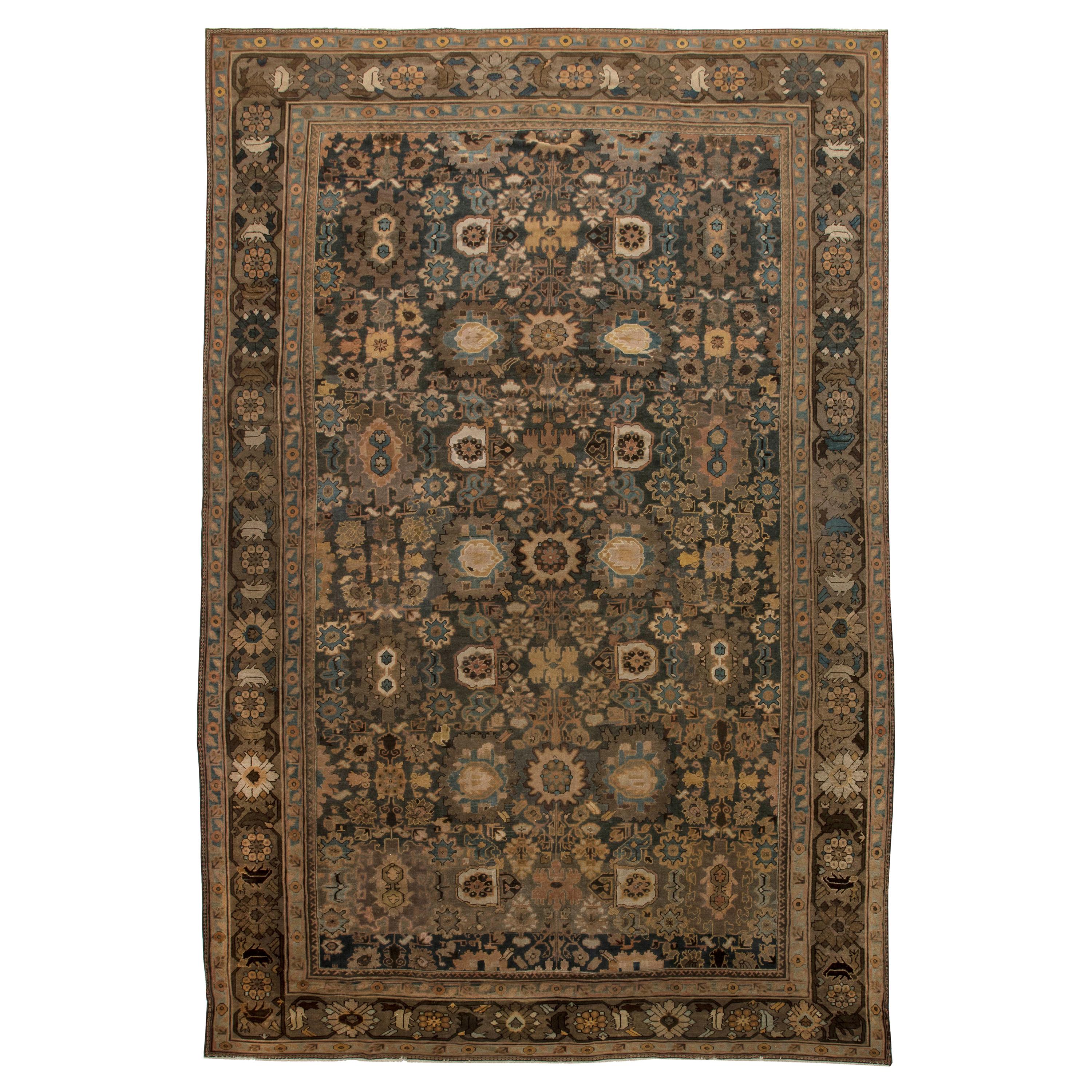 Tapis persan Sultanabad en laine fait à la main Doris Leslie Blau 19ème siècle