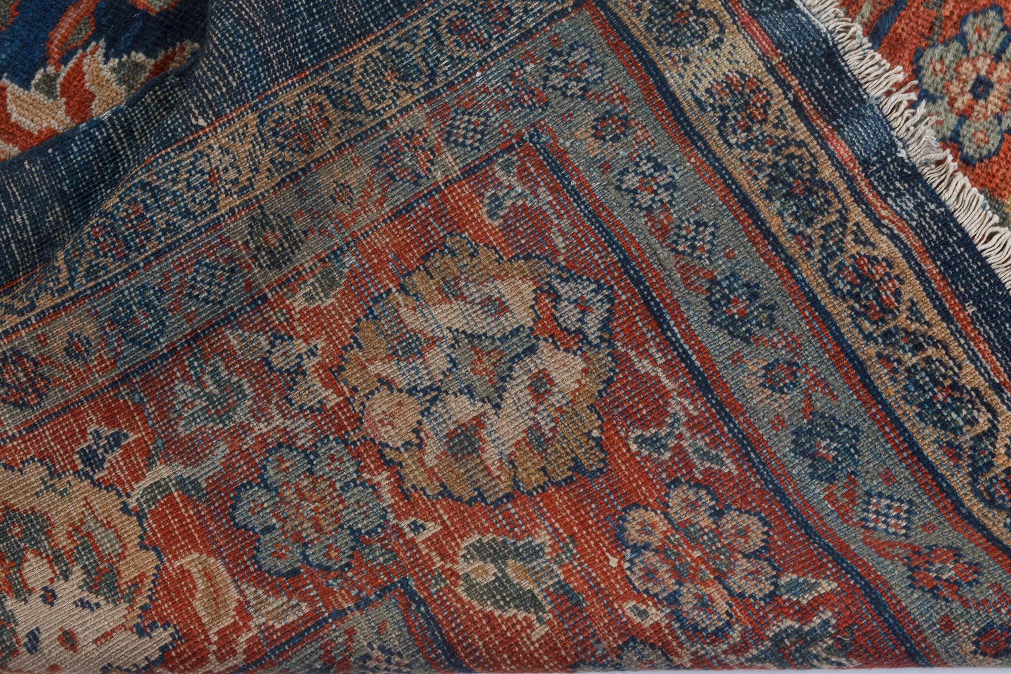 Doris Leslie Blauer persischer Sultanabad-Teppich aus dem 19. Jahrhundert im Angebot 3