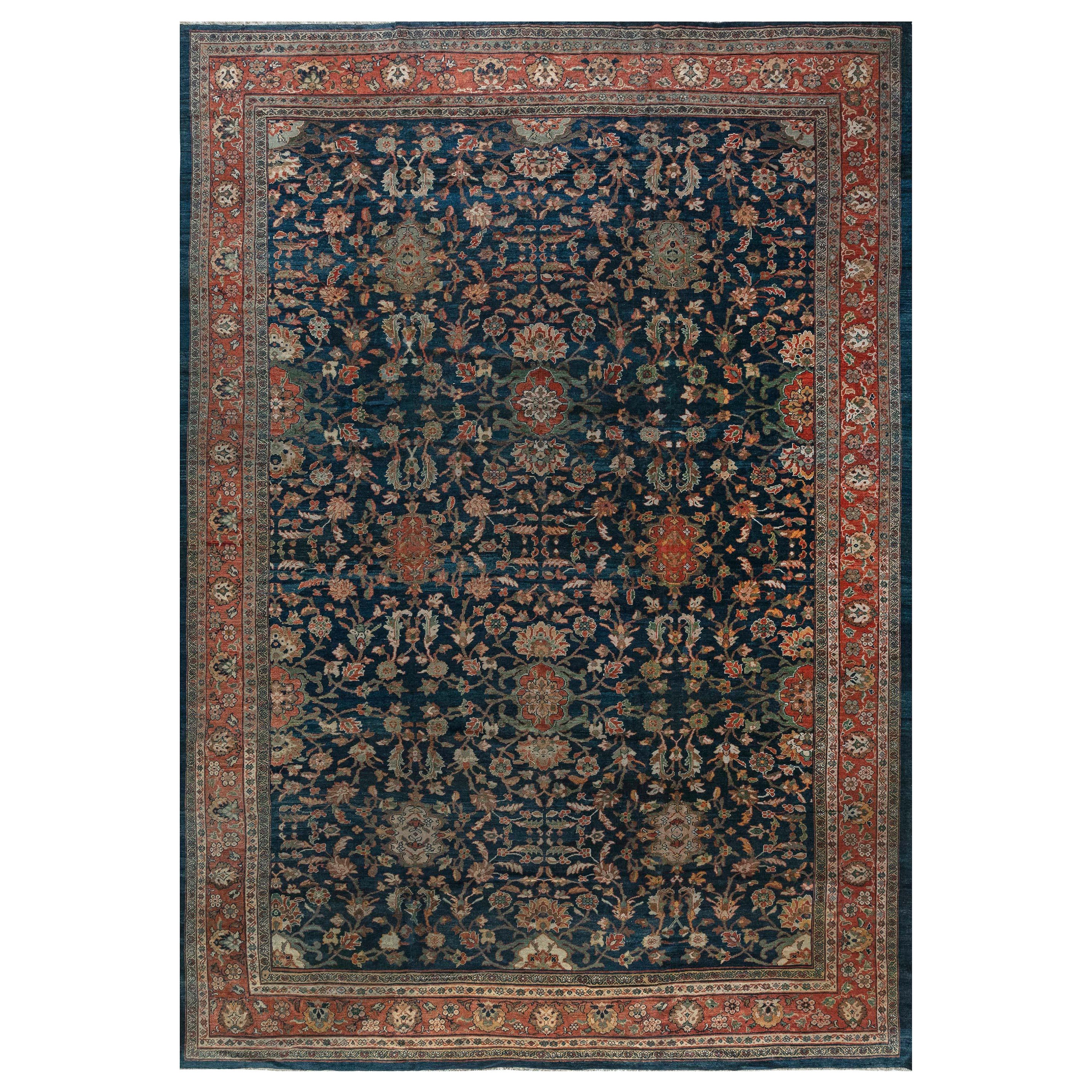 Doris Leslie Blau Tappeto persiano Sultanabad del XIX secolo in vendita