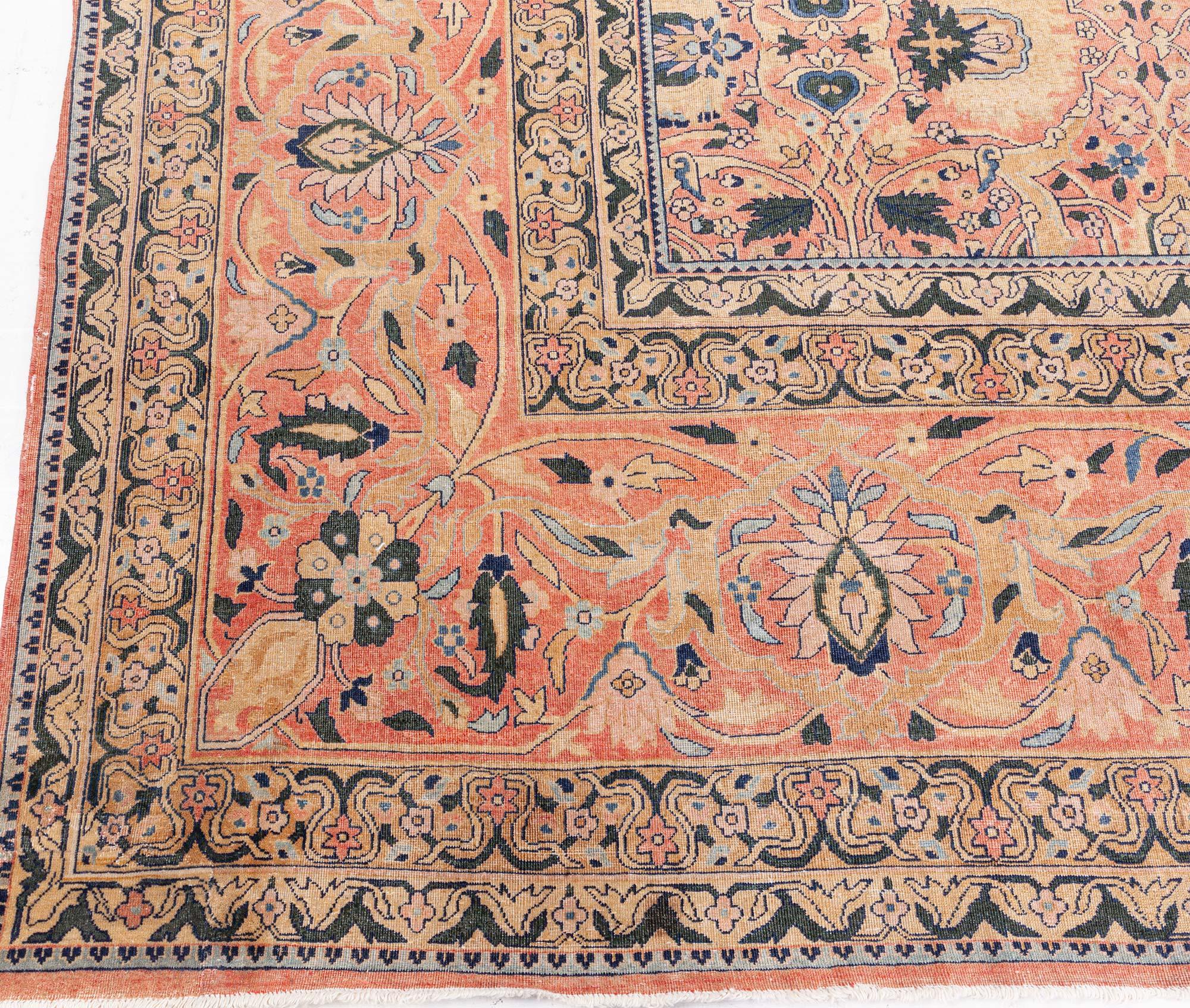 Tapis persan de Tabriz du 19ème siècle fait à la main Doris Leslie Blau en vente 6