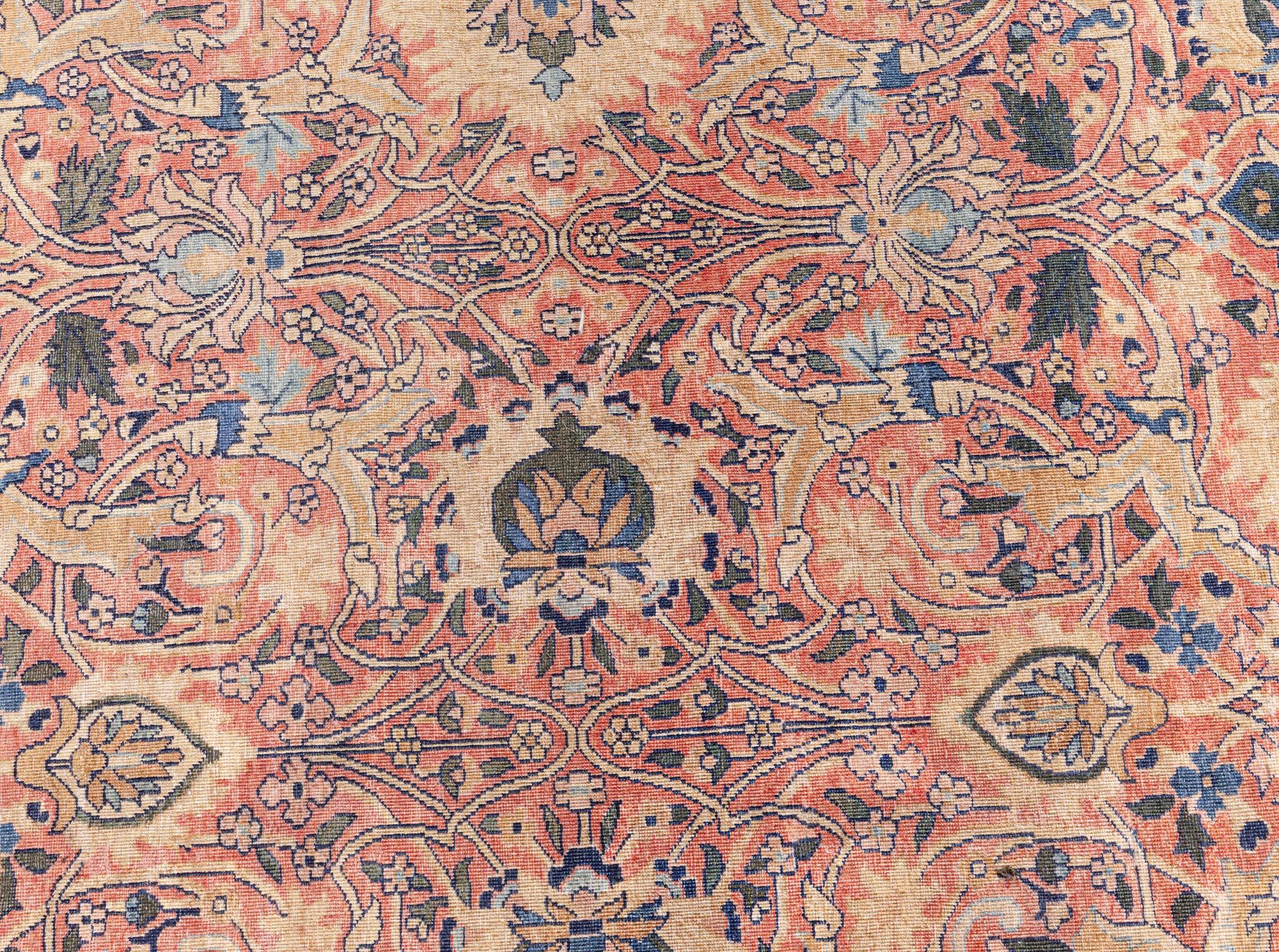 Authentique tapis persan en laine Tabriz du 19e siècle fait à la main
Dimensions : 513 × 640 cm (16'10