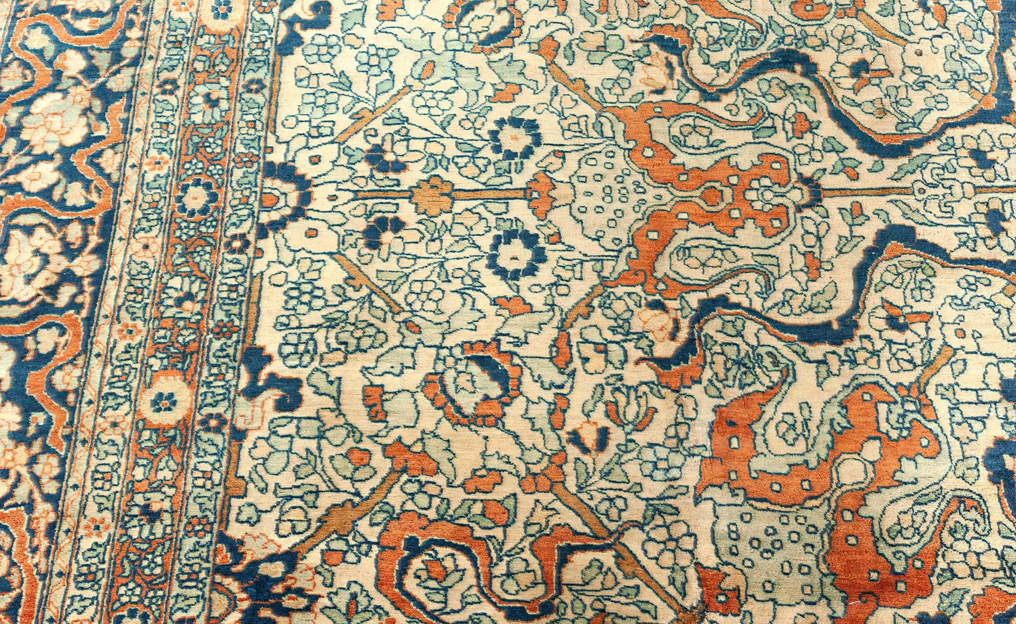 Perse Tapis persan de Tabriz du 19ème siècle fait à la main Doris Leslie Blau en vente