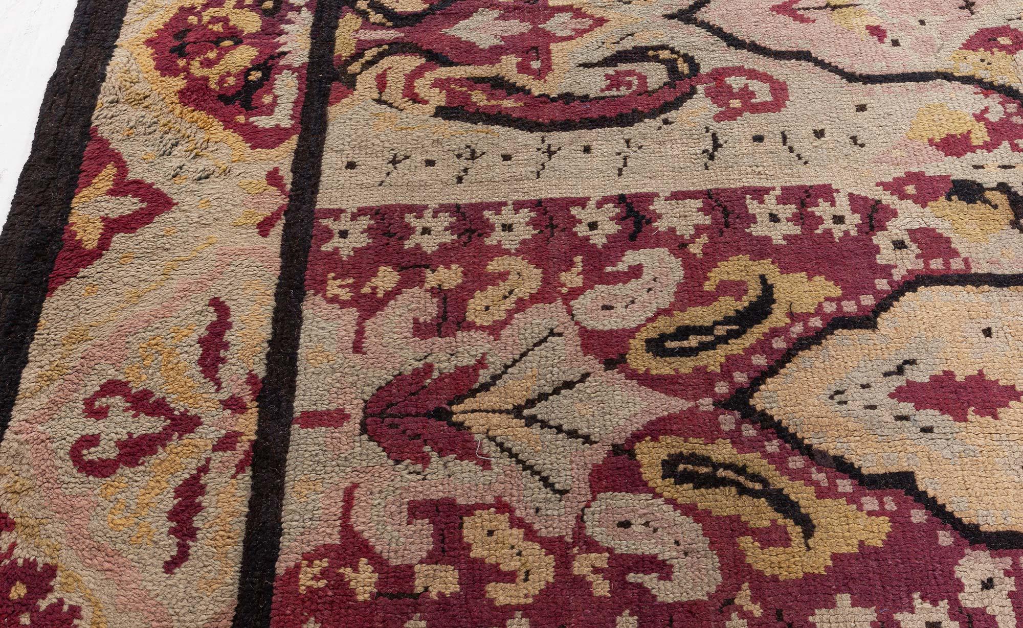 Doris Leslie Blau Exuberante alfombra española vintage del siglo XIX en venta 1