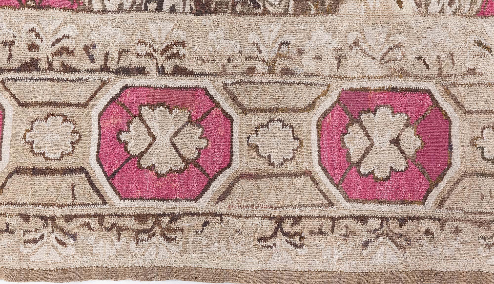 Hand-Woven Doris Leslie Blau 19th Century Ukrainian Handwoven Wool Carpet For Sale
