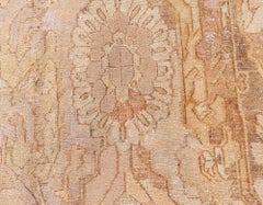Doris Leslie Blau Amritsar Indian Antique Geometric Rug In Golden Tan - c. 1900