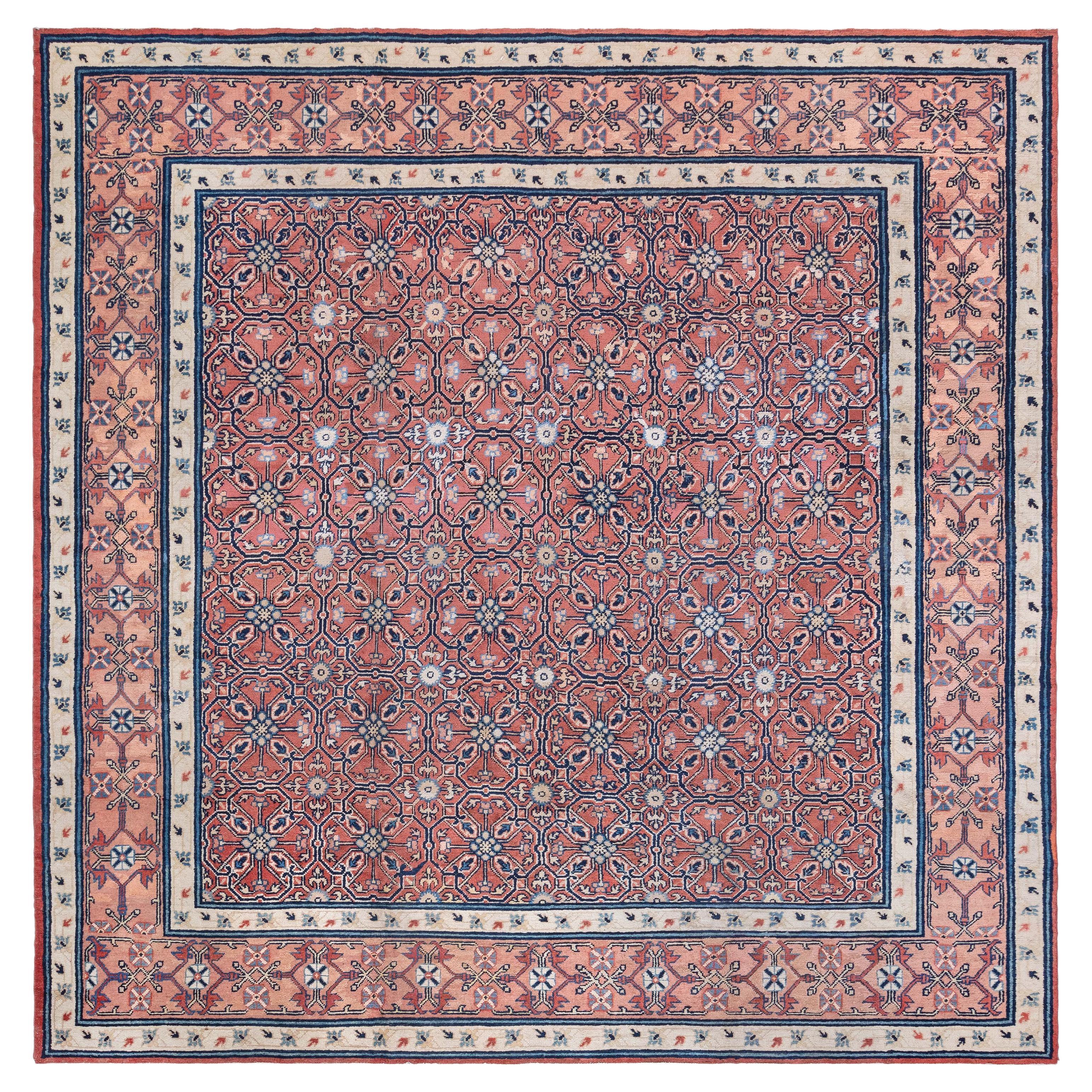 Doris Leslie Blau Antique 1880s Samarkand Khotan Rug For Sale