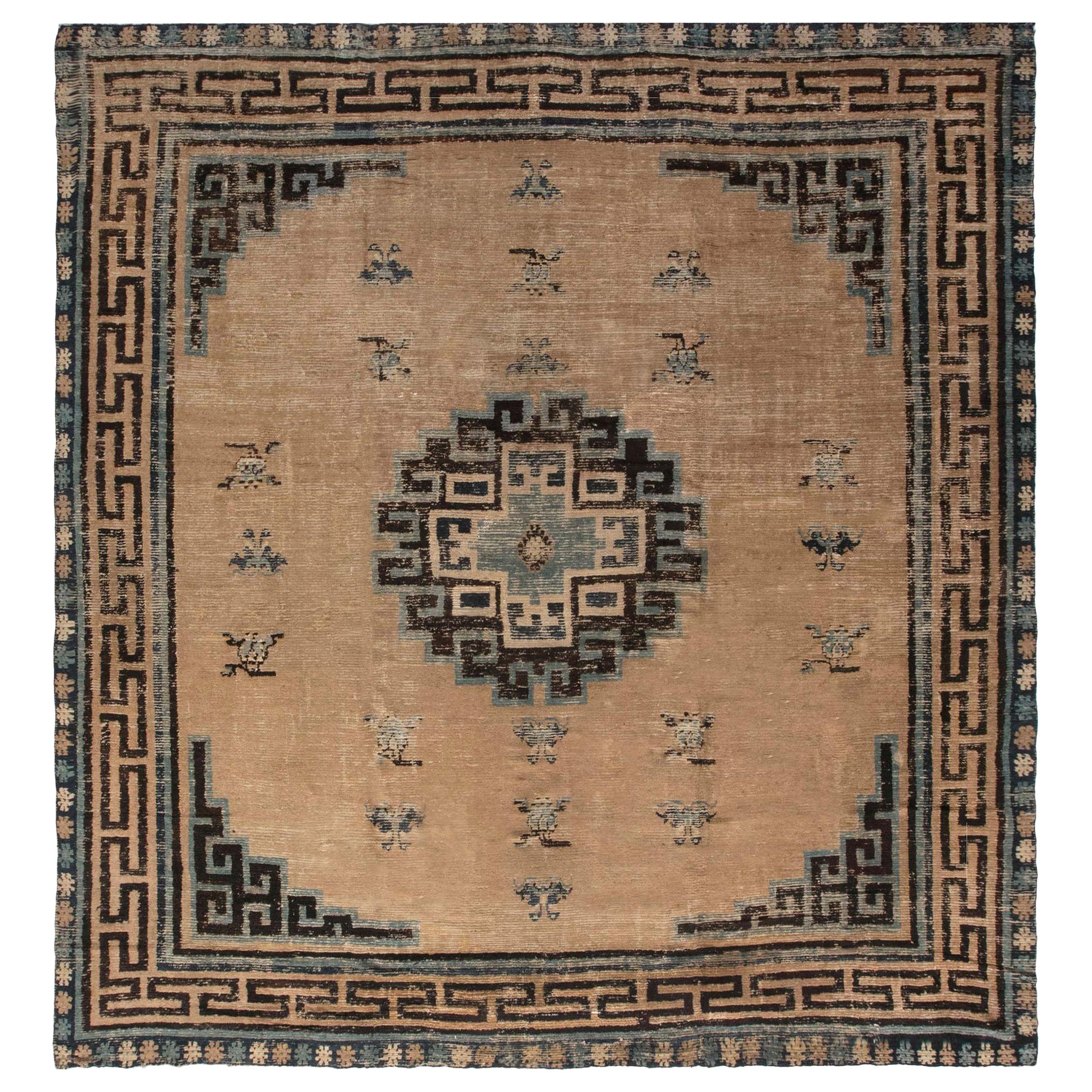 Doris Leslie Blau Tapis mongol chinois ancien du XIXe siècle en vente