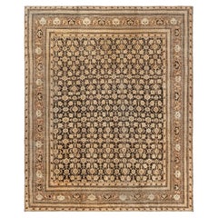 Doris Leslie Blau Antique Agra Indian Allover Floral Warm Tan Rug - c. 1900