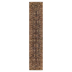 Doris Leslie Blau Antique Agra Indian Beige Runner - c. 1900 (Fragment)