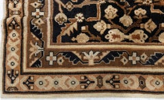Doris Leslie Blau – Antiker indischer Läufer aus Agra in Beige – um 1920 (Größe angepasst)