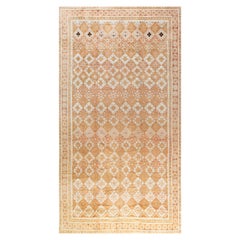 Doris Leslie Blau Antique Agra Indian Tan With Beige Cotton Rug - c. 1900