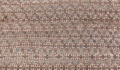 Doris Leslie Blau Antique Allover Geometric Dusty Tan Hand-Knotted Rug - c. 1910