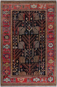 Doris Leslie Blau Antique Allover Geometric Hand-Knotted Rug In Ivory - c. 1880