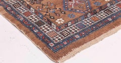 Doris Leslie Blau Antique Allover Geometric Ivory Hand-Knotted Runner - c. 1900