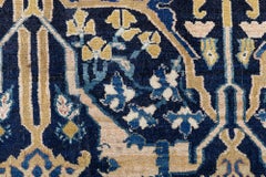 Doris Leslie Blau Antique Allover Geometric Oversized Cream Carpet - c. 1880