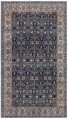 Doris Leslie Blau Antique Allover Geometric Oversized Cream Carpet - c. 1880