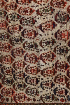 Doris Leslie Blau Antique Allover Light Beige Carpet - c. 1920 Afshar