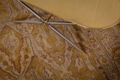 Doris Leslie Blau Antique Amritsar Indian Beige Rug - c. 1920 (Size Adjusted)