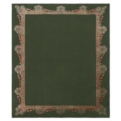 Doris Leslie Blau Antique Arts and Crafts Donegal Green Rug