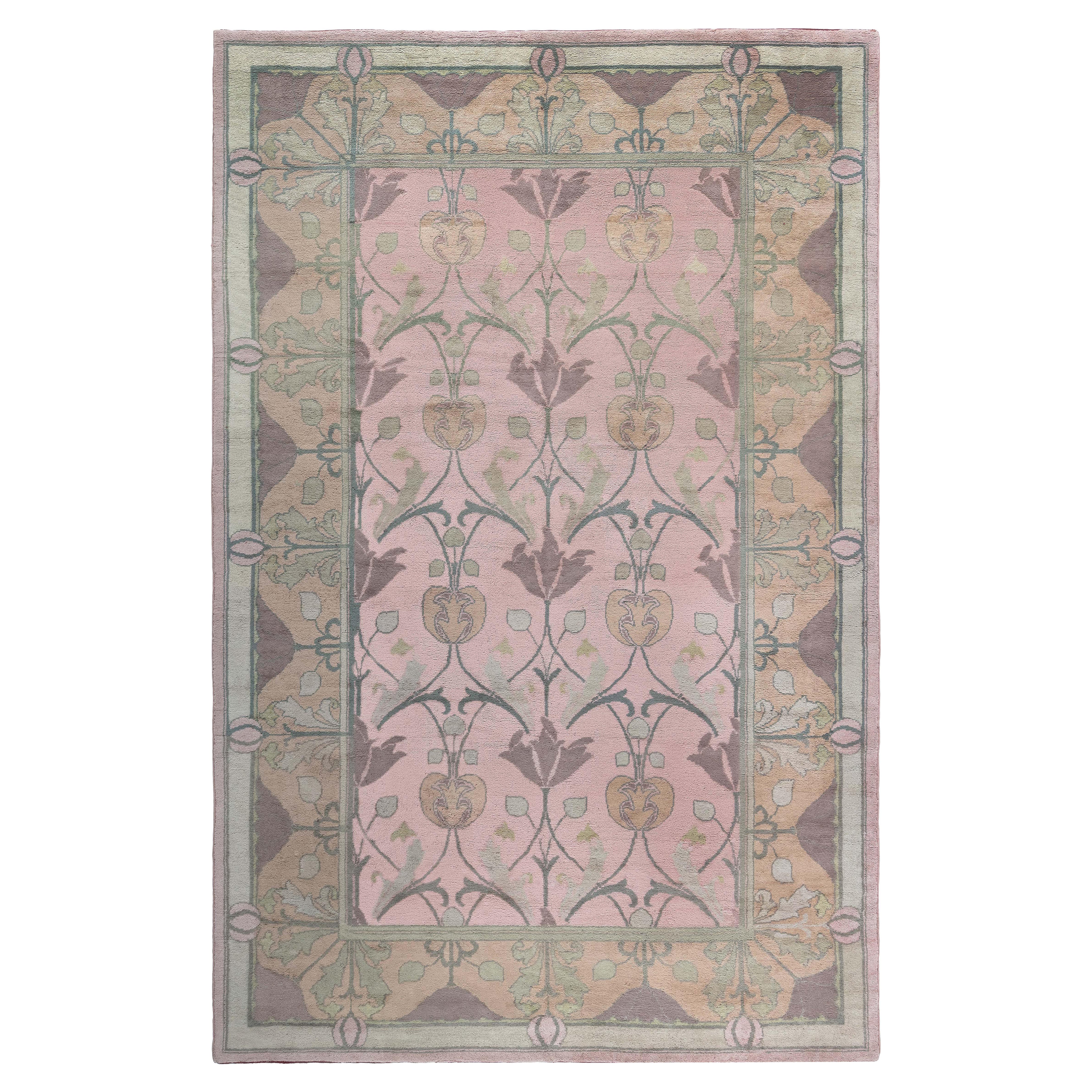 Doris Leslie Blau Tappeto antico di arte e artigianato, attribuito a Voysey
