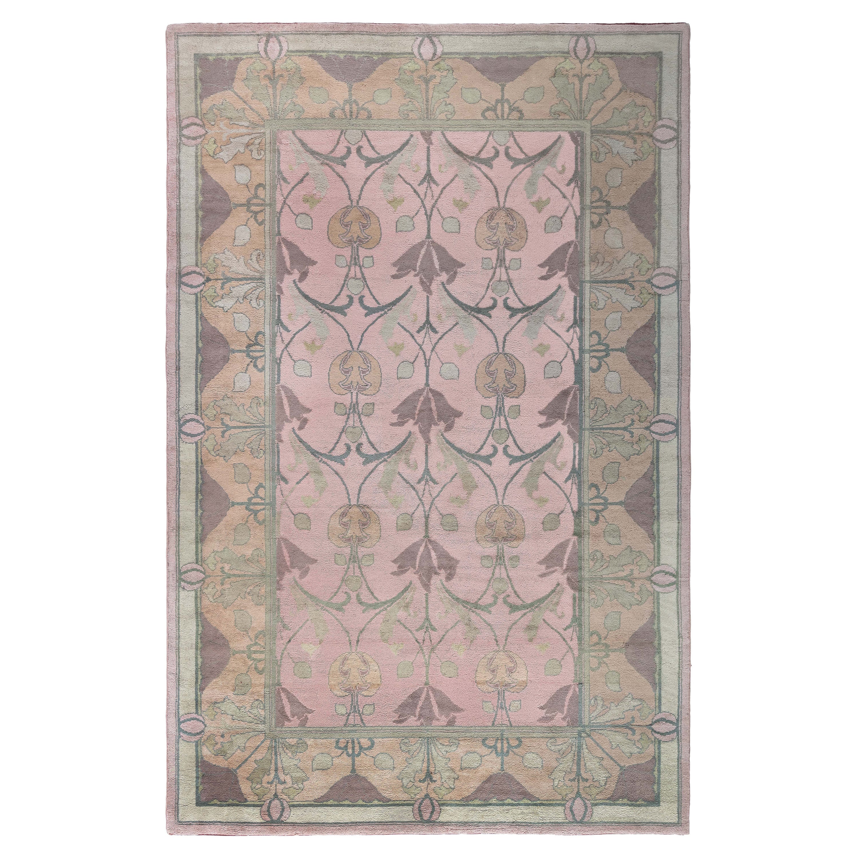 Doris Leslie Blau Antique Arts and Crafts Rug, Attributed to Voysey
